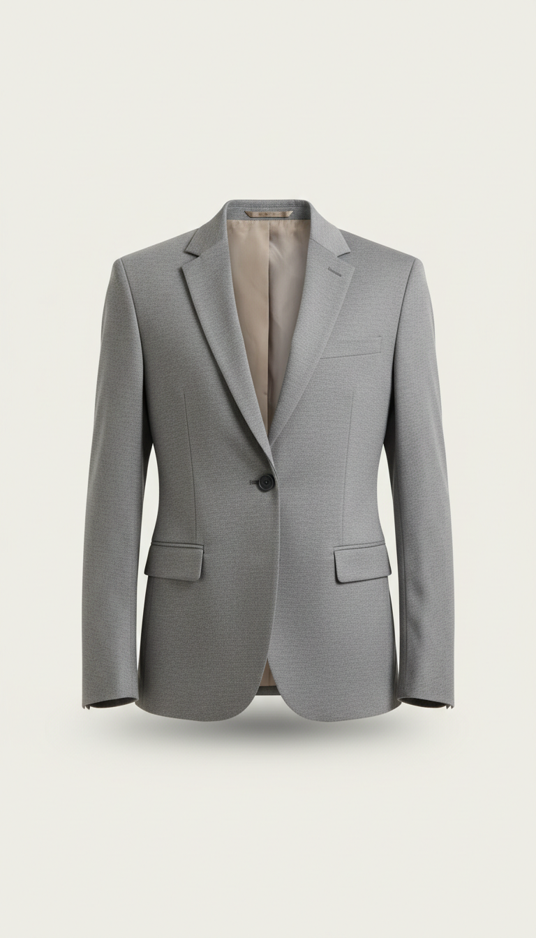 Stone Grey Tailored Blazer
